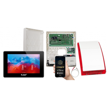 ZESTAW ALARMOWY SATEL INTEGRA 256 PLUS + INT-TSH2-B + OPU-3P + AWT800 + 17Ah + INT-GSM LTE + SP-4001R